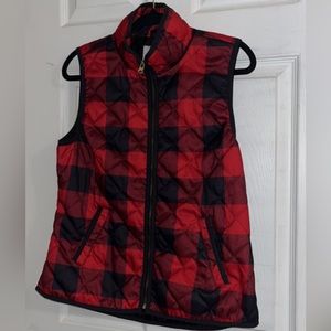 Old Navy Lumberjack Plaid Puffer Vest 🟥⬛️